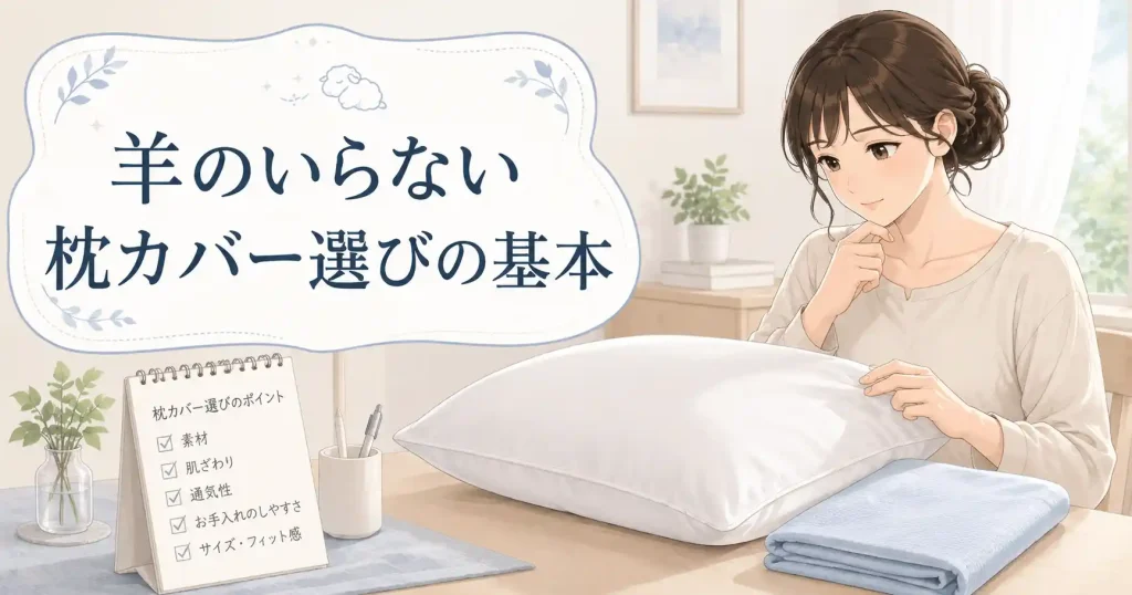 羊のいらない枕カバーを選ぶ前に知りたい基本