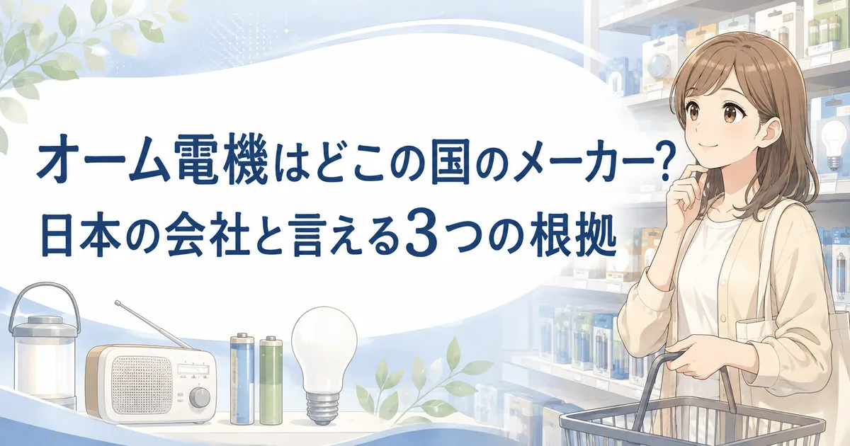 オーム電機はどこの国のメーカーかを解説する記事のイメージ