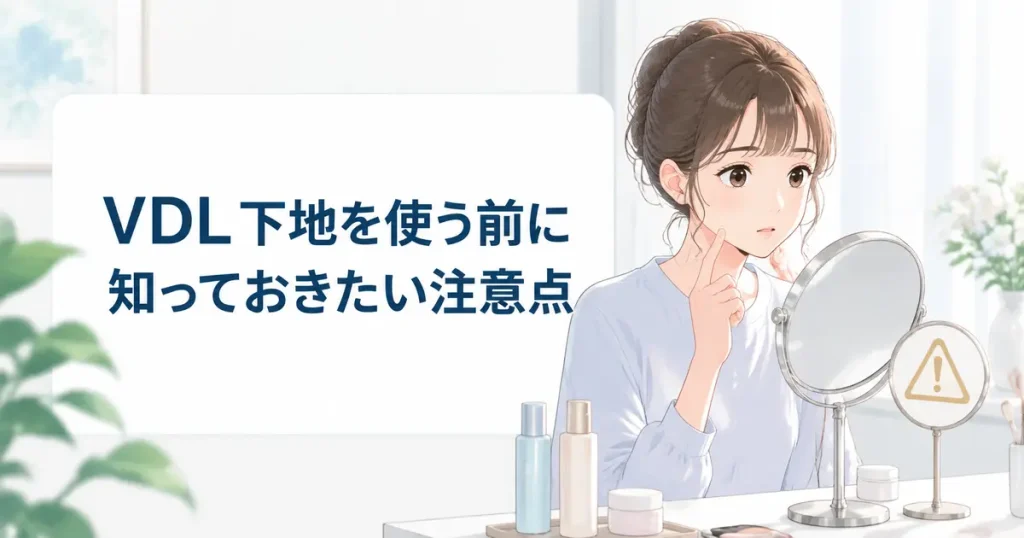 VDL下地を使う前に知っておきたい注意点のイメージ