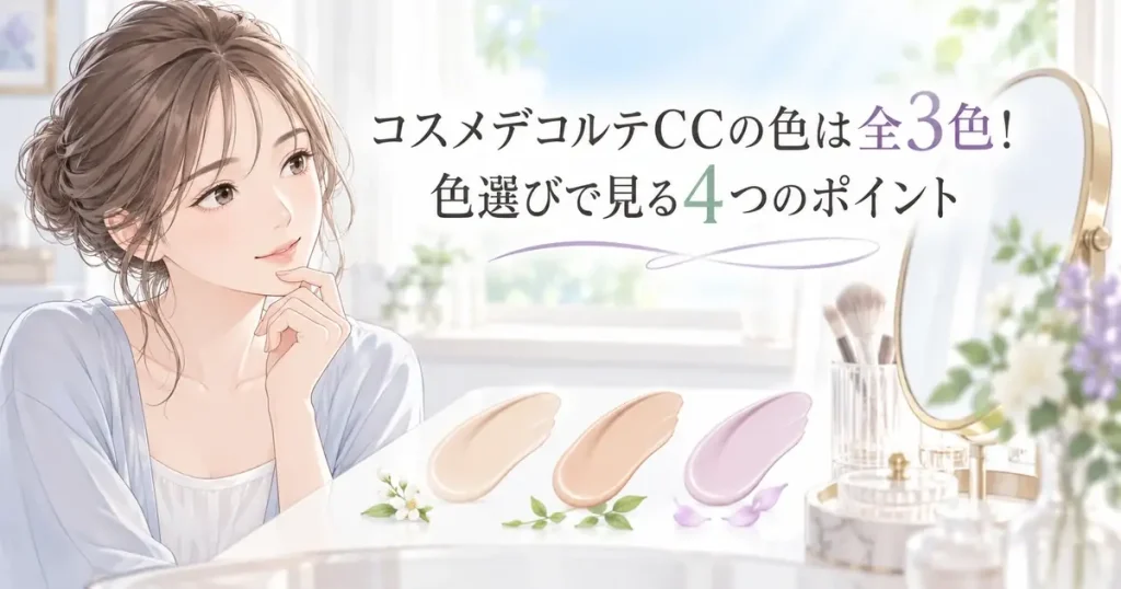 コスメデコルテCC全3色を選ぶ4つのポイント