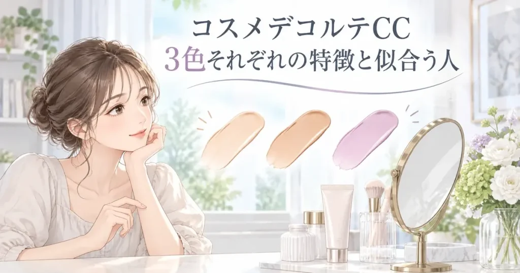 コスメデコルテCC全3色の特徴と似合う人