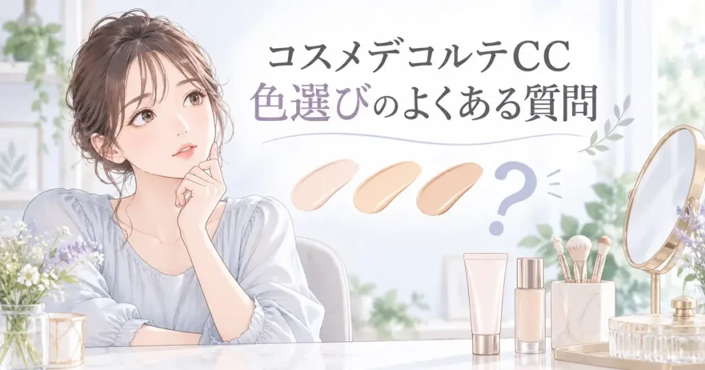 コスメデコルテCCの色選びに関するよくある質問
